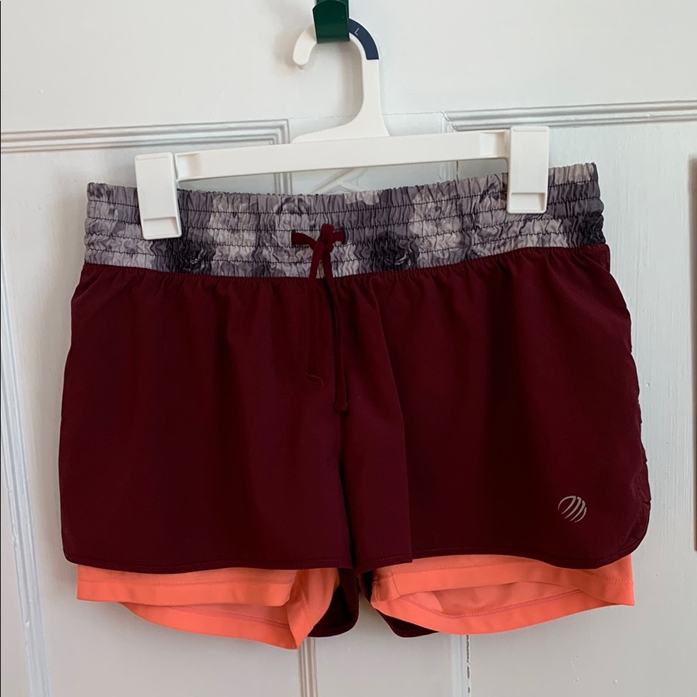 Women's Two-Tone Athletic Shorts
